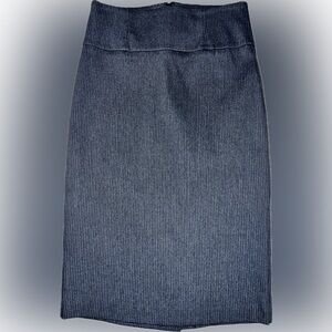 DAZZ Grey/ Black Pattern Pencil Skirt Wide Band Women’s Medium
